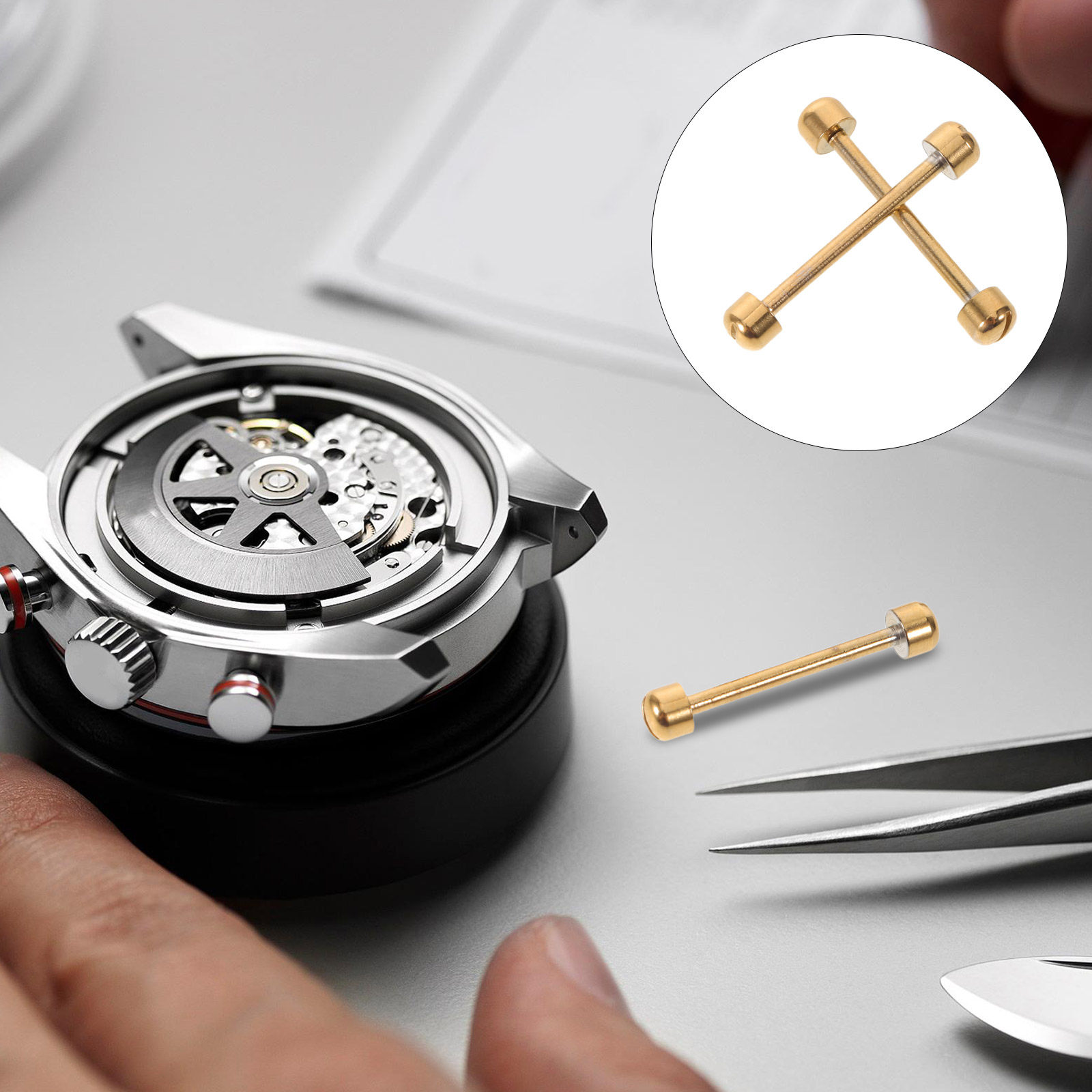 Watch Strap Replacement - 2개입 시계 밴드 나사 튜브 핀