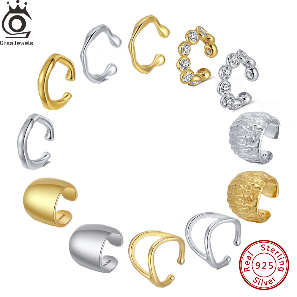 Ear Cuff No Piercing - ORSA JEWELS Soild 925 스털링 실버