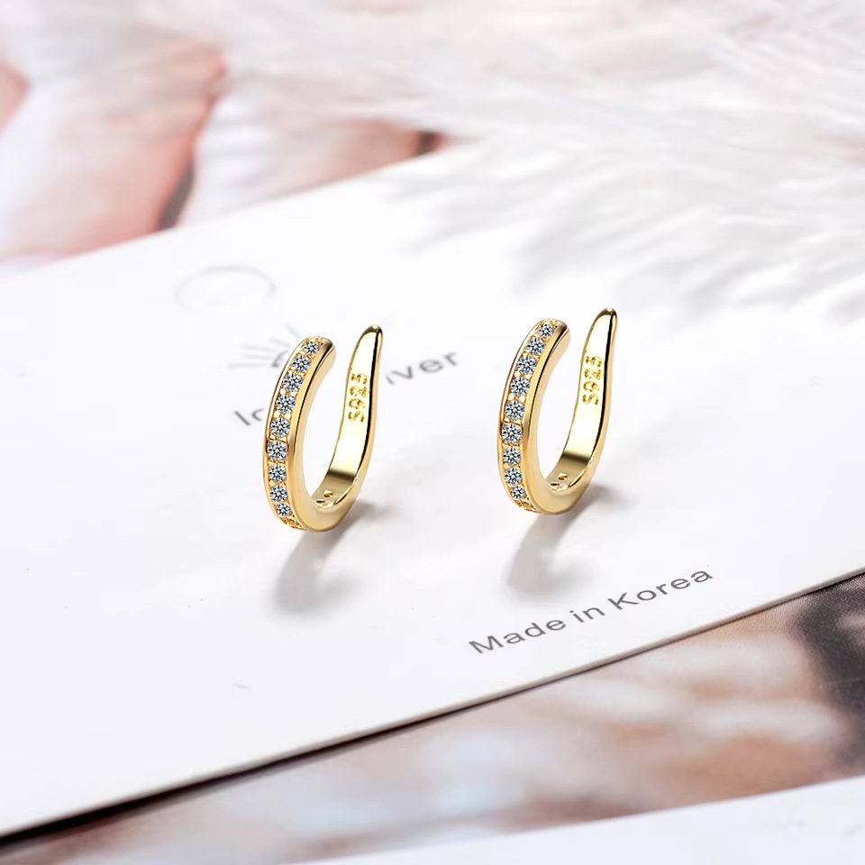 925 스털링 실버 풀 모이사나이트 이어커프 클립 귀걸 - Ear Cuff No Piercing 리뷰 및 가격