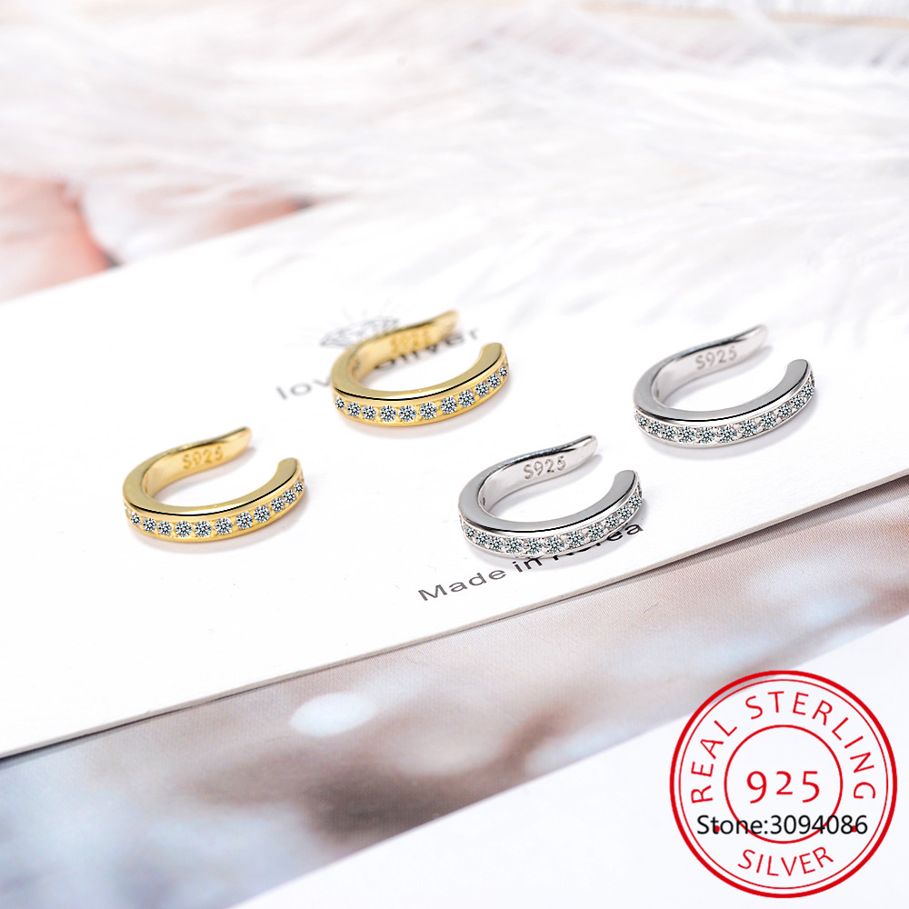 925 스털링 실버 풀 모이사나이트 이어커프 클립 귀걸 - Ear Cuff No Piercing 리뷰 및 가격