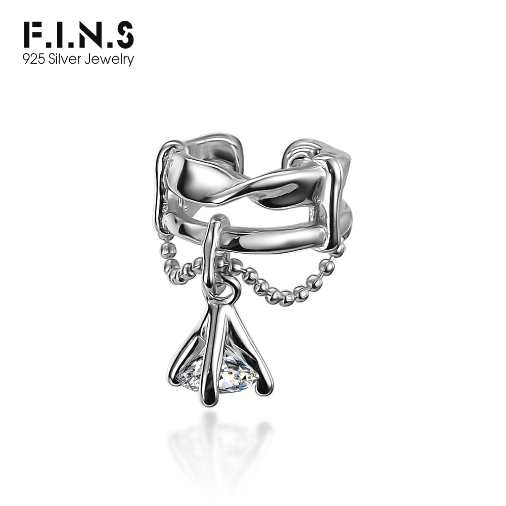 F.I.N.S-한국 귀걸이 S925 스털링 실버 이어  - Ear Cuff No Piercing 리뷰 및 가격