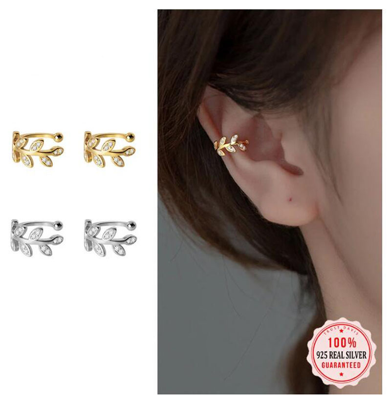 여성용 925 스털링 실버 귀걸이, 지르콘 클립온 귀걸 - Ear Cuff No Piercing 리뷰 및 가격