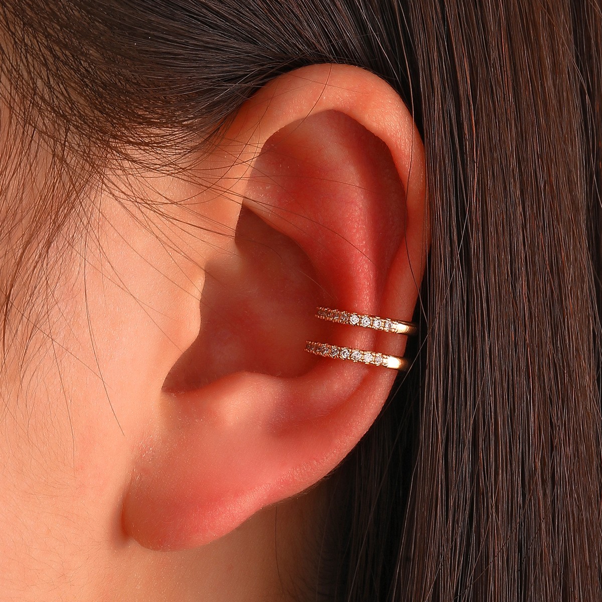 여성용 한국 크리스탈 귀찌 귀걸이, 이어커프 쥬얼리,  - Ear Cuff No Piercing 리뷰 및 가격