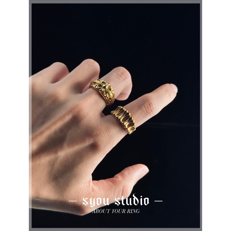 골드 아이리스 링 고딕 쥬얼리 티타늄 스틸 여성용 남성 - Titanium Steel Ring 리뷰 및 가격