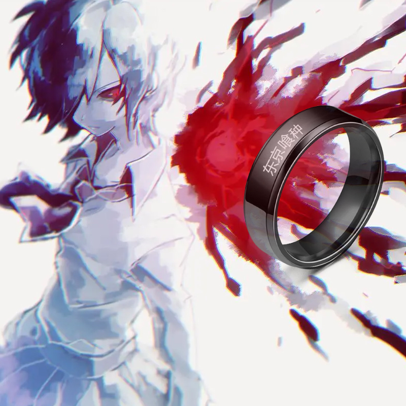 Anime Tokyo Ghoul Kinmu 케냐 롤 플 - Titanium Steel Ring 리뷰 및 가격