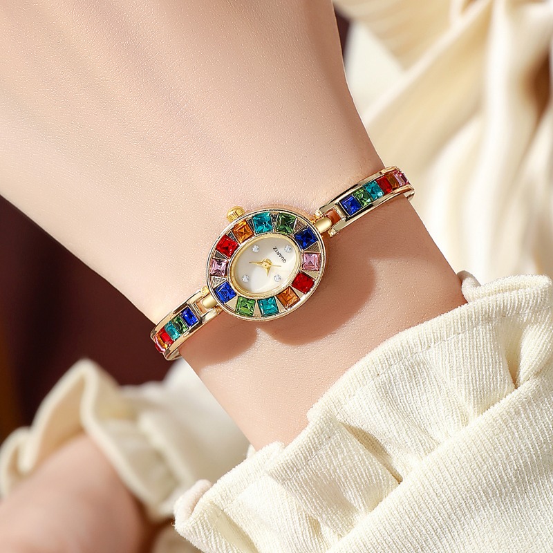 2pcs 우아한 화려한 라인스톤 여성 쿼츠 시계 팔찌  - Jewelry Box Watches Bracelets 리뷰 및 가격