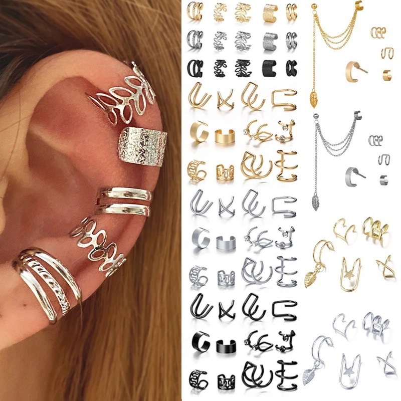 여성 남성용 클립 귀걸이, 독창적이고 심플한 C형 이어 - Ear Cuff No Piercing 리뷰 및 가격