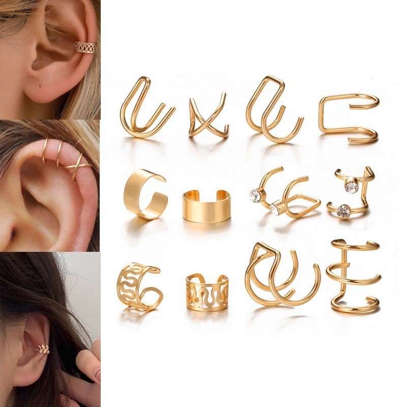 여성 남성용 클립 귀걸이, 독창적이고 심플한 C형 이어 - Ear Cuff No Piercing 리뷰 및 가격