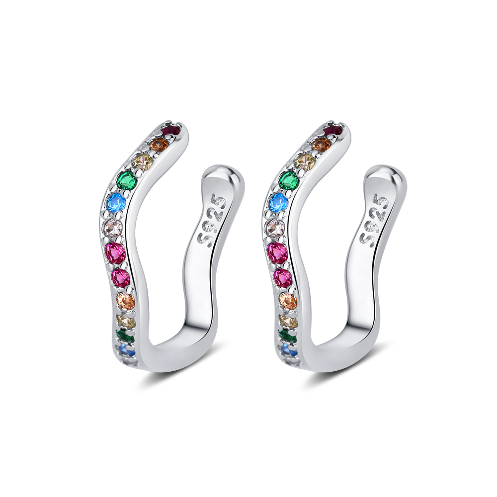 정품 925 스털링 실버 달콤하고 화려한 CZ 불규칙  - Ear Cuff No Piercing 리뷰 및 가격
