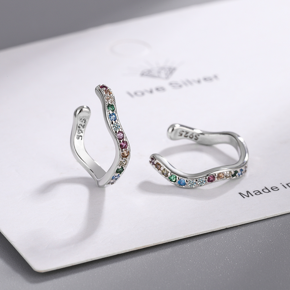 정품 925 스털링 실버 달콤하고 화려한 CZ 불규칙  - Ear Cuff No Piercing 리뷰 및 가격