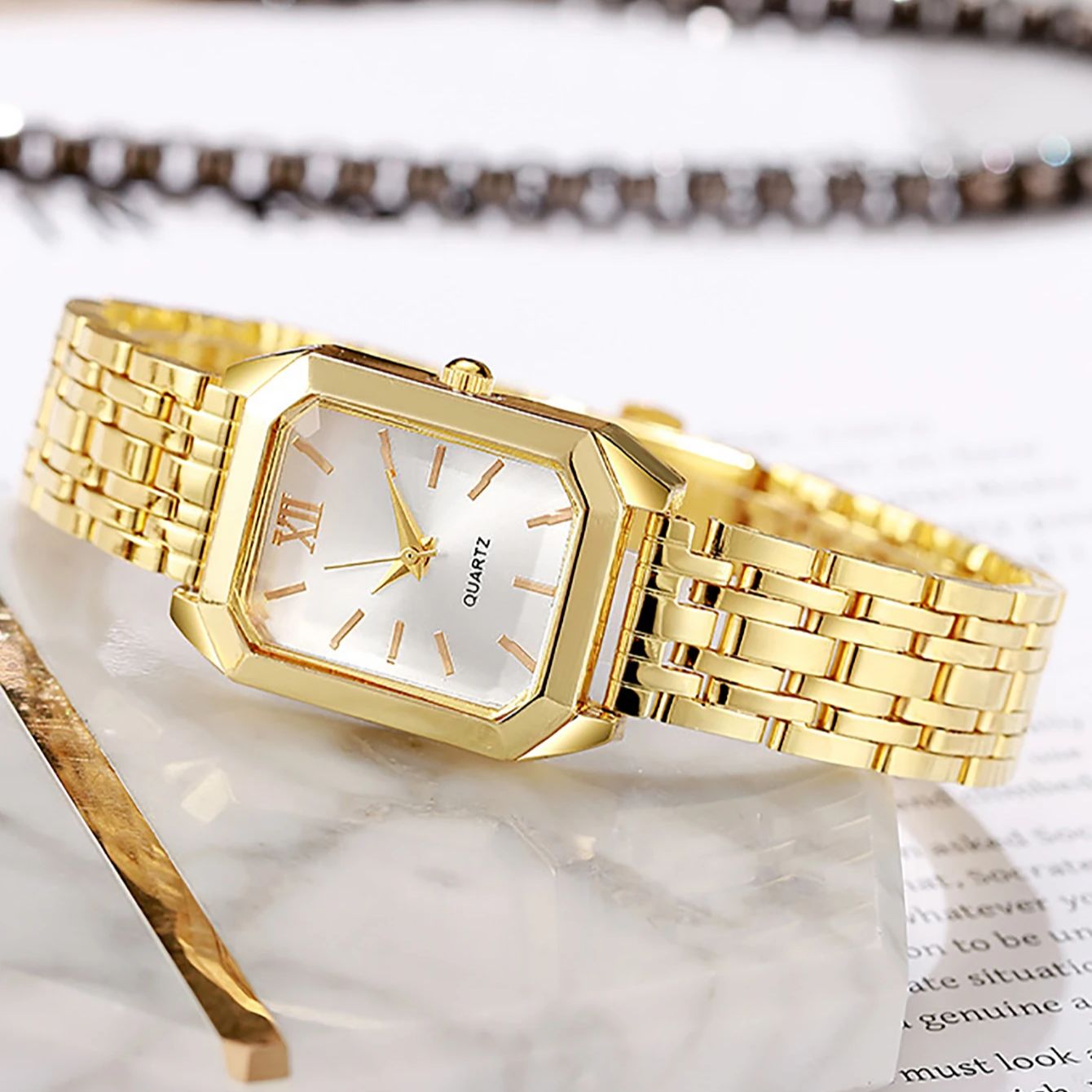 여성용 콤팩트 쿼츠 시계와 펜던트 주얼리 세트, 휴일  - Jewelry Box Watches Bracelets 리뷰 및 가격