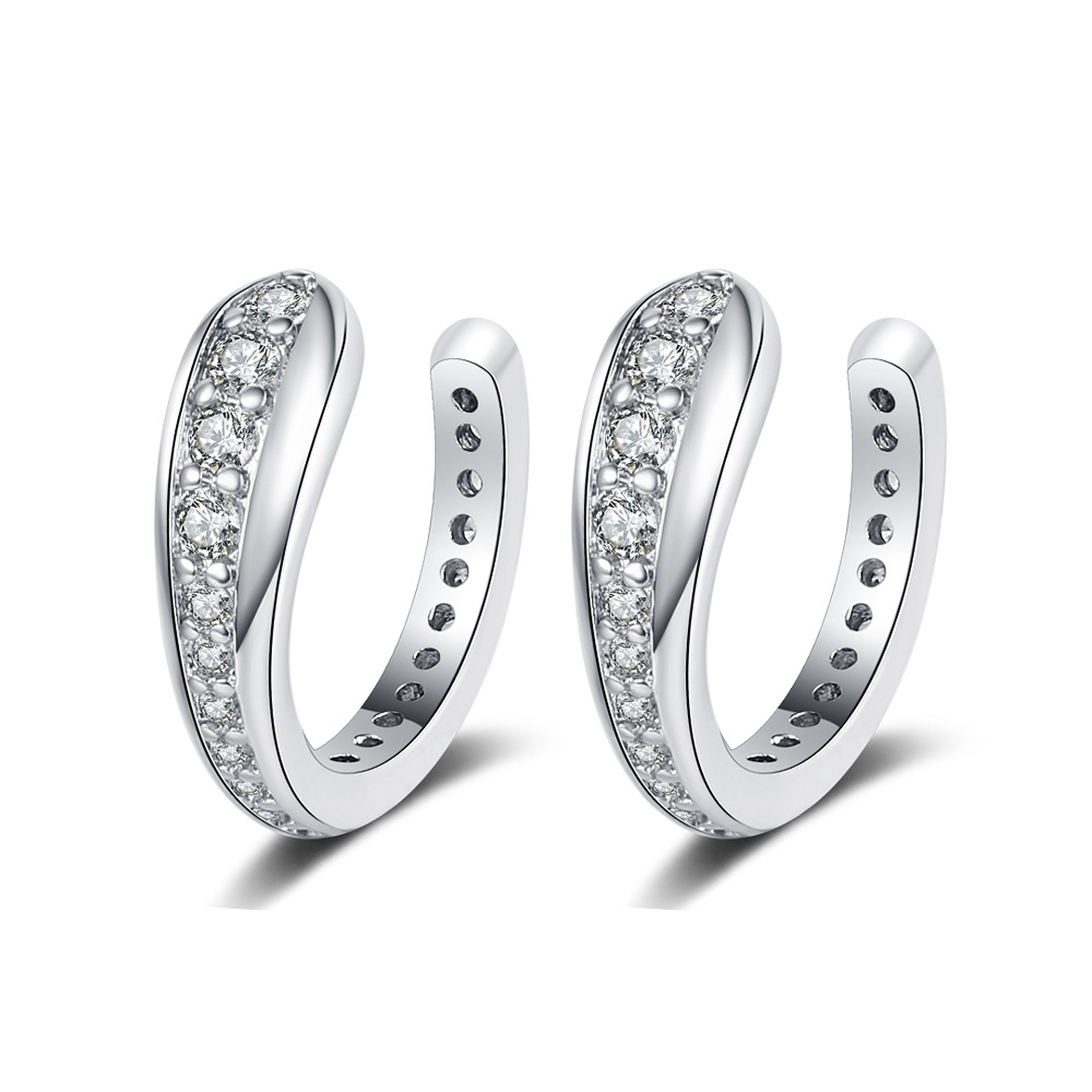 진짜 925 스털링 실버 사랑스러운 빛나는 CZ 이어커 - Ear Cuff No Piercing 리뷰 및 가격