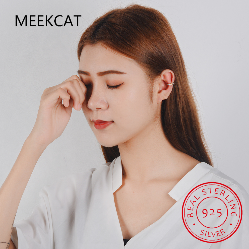 진짜 925 스털링 실버 사랑스러운 빛나는 CZ 이어커 - Ear Cuff No Piercing 리뷰 및 가격